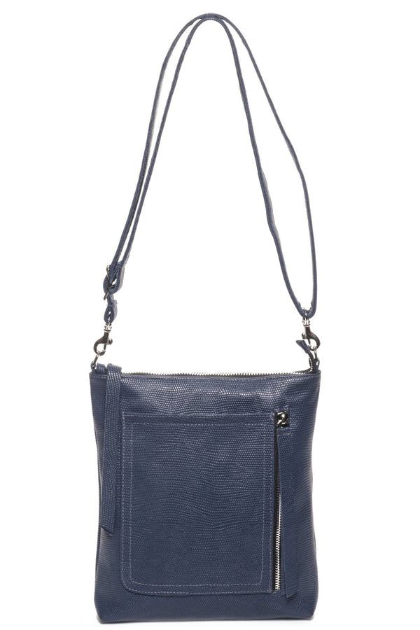 EMMA Navy Pitone - Carla Mancini Handbags