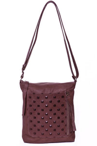 EMMA Purple Studs - Carla Mancini Handbags