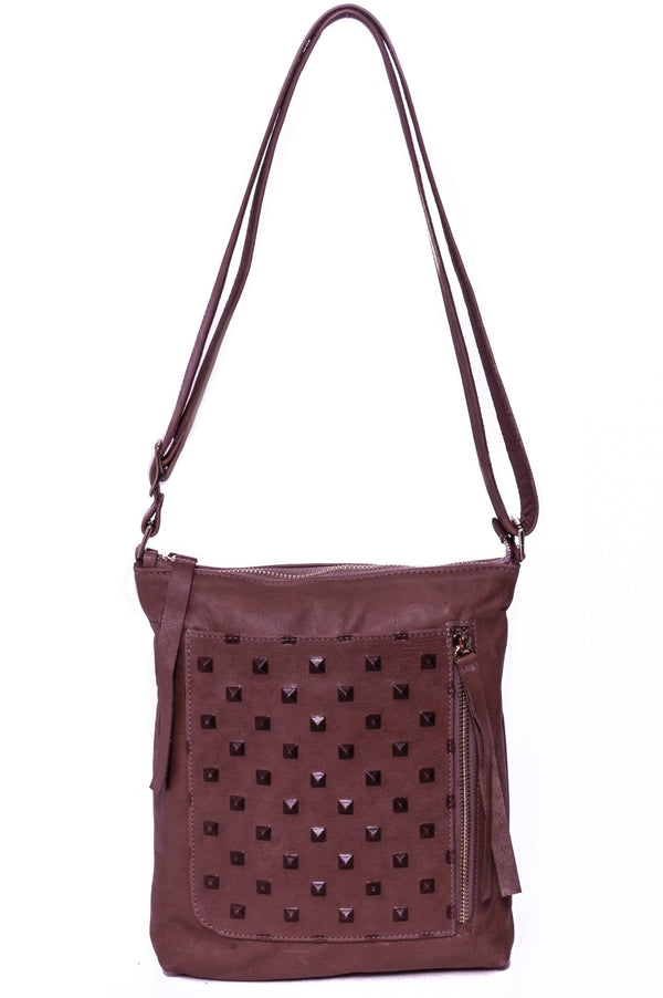 EMMA Purple Studs - Carla Mancini Handbags