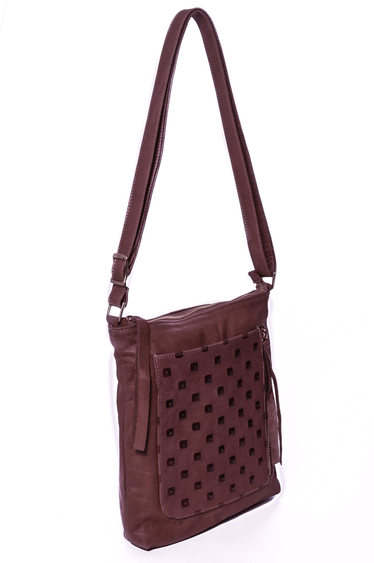 EMMA Purple Studs - Carla Mancini Handbags