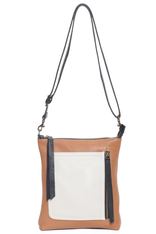 EMMA Tan OW Black - Carla Mancini Handbags