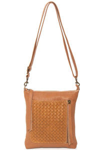 EMMA Tan Woven - Carla Mancini Handbags