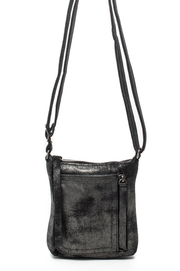 ETHAN Black Silver - Carla Mancini Handbags