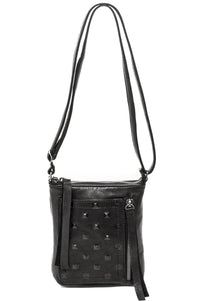 ETHAN Black Studs - Carla Mancini Handbags