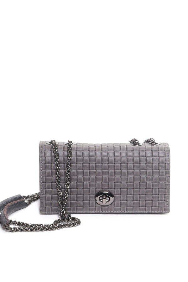 GRAYSON Grey Woven - Carla Mancini Handbags