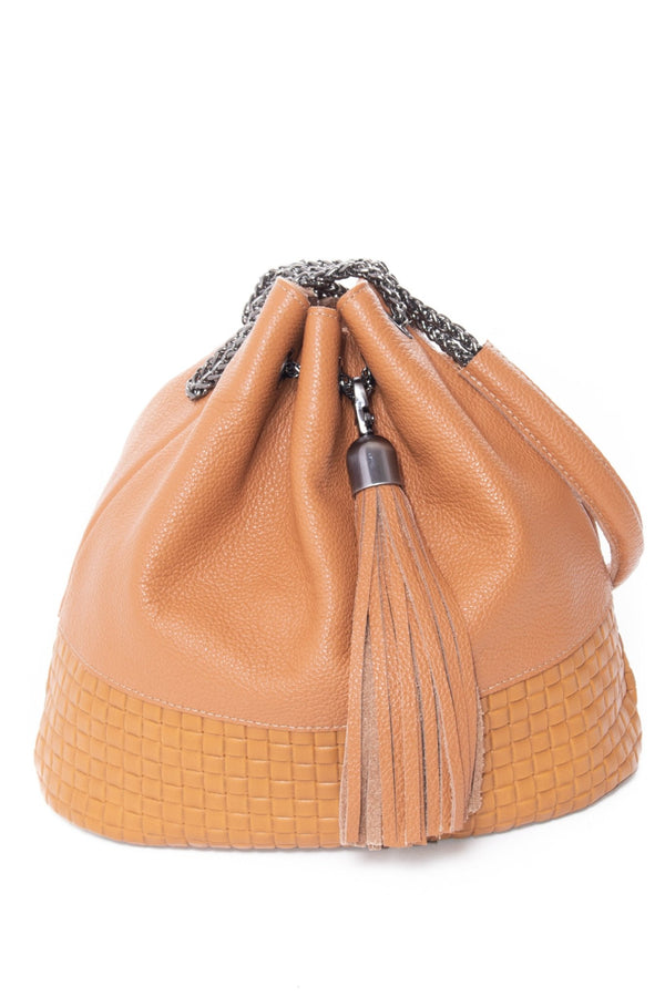 HARPER Camel Woven - Carla Mancini Handbags