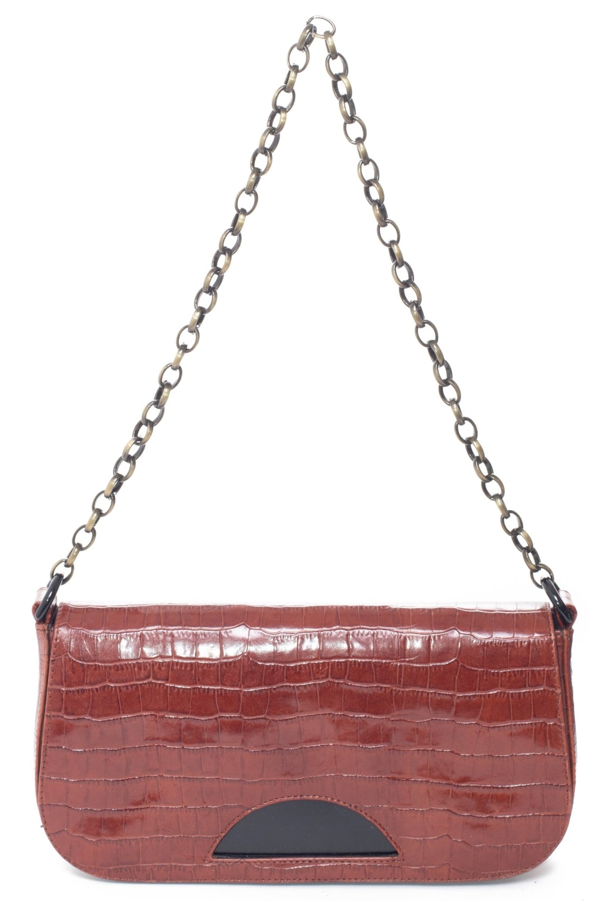 JILL Brown Croco - Carla Mancini Handbags