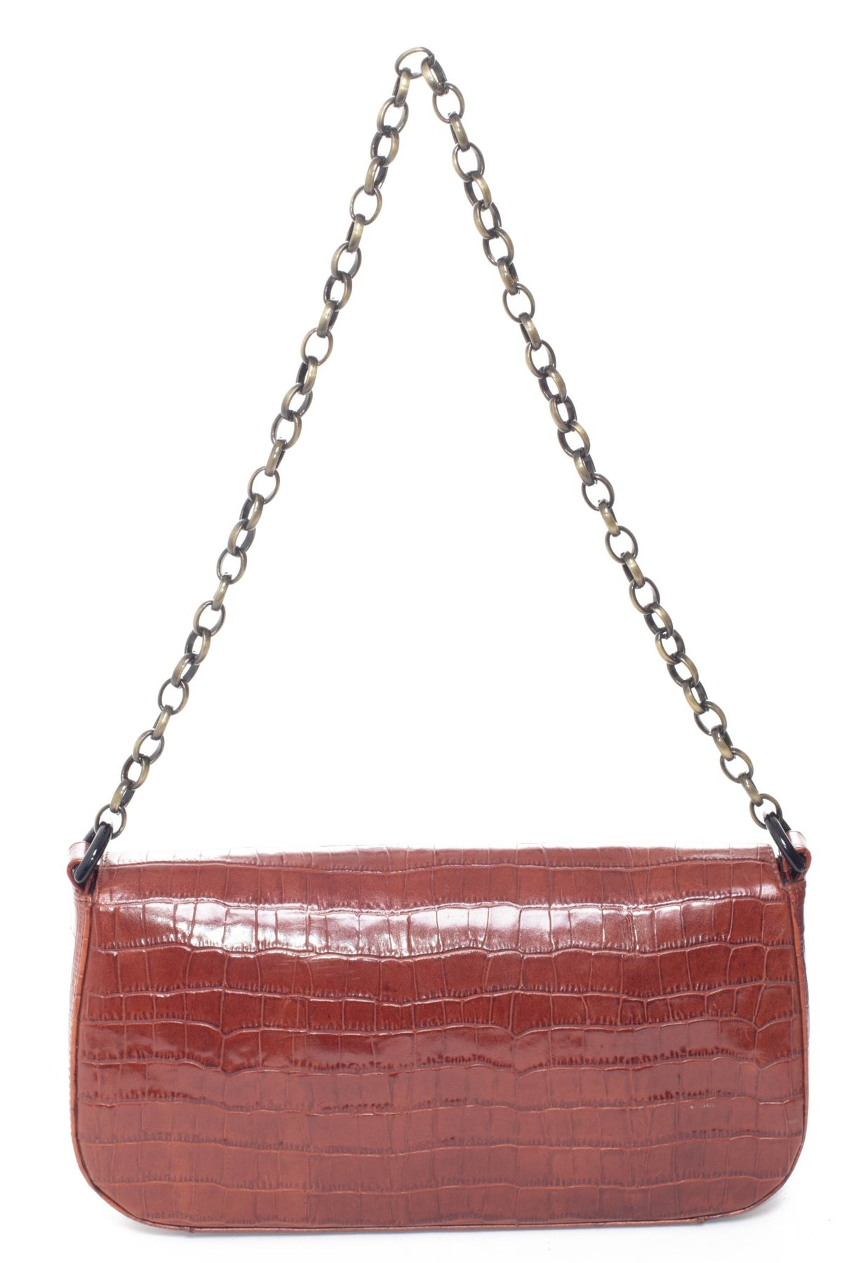 JILL Brown Croco - Carla Mancini Handbags