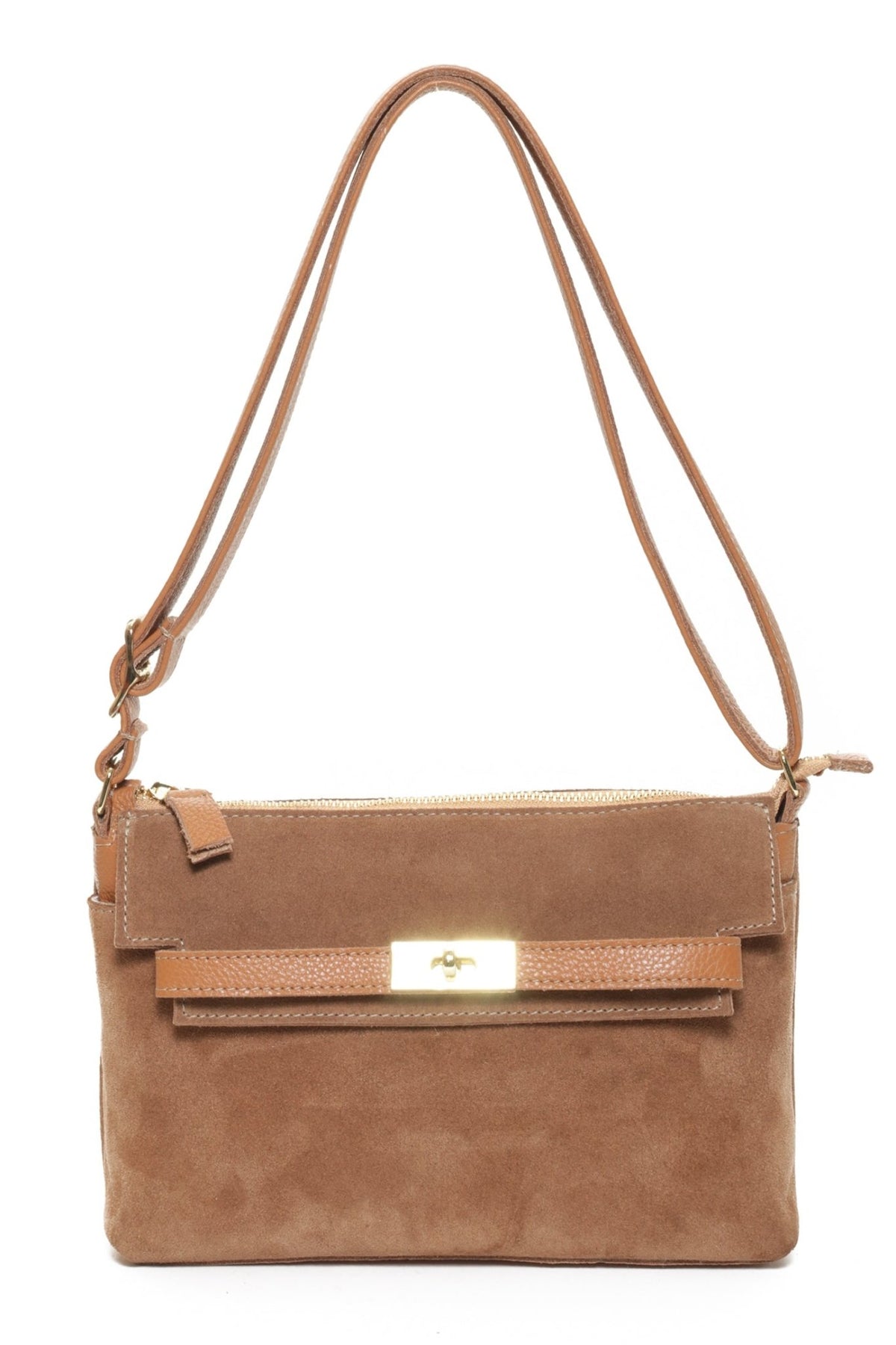 KAIA Camel Suede - Carla Mancini Handbags