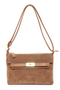 KAIA Camel Suede - Carla Mancini Handbags
