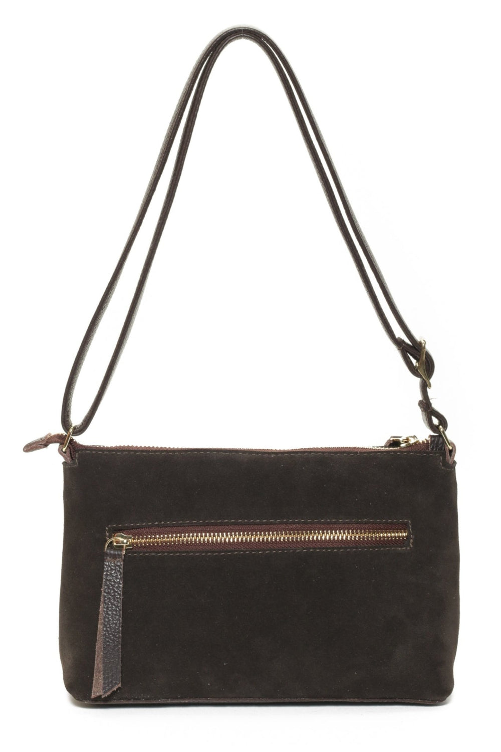 KAIA Chocolate Suede - Carla Mancini Handbags