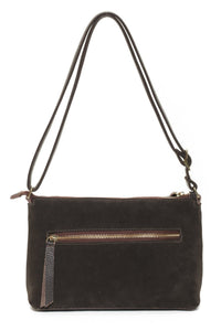 KAIA Chocolate Suede - Carla Mancini Handbags