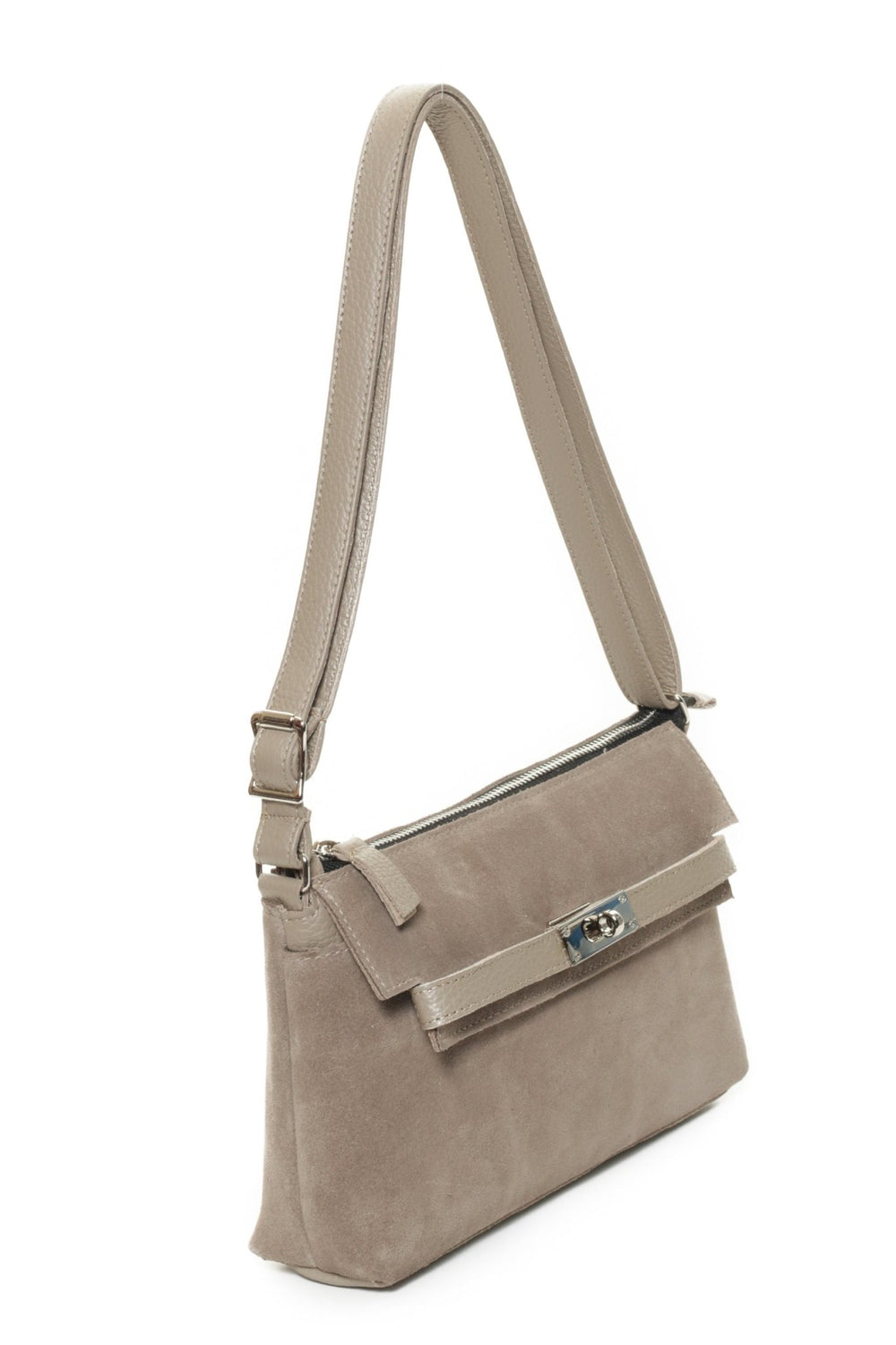 KAIA Taupe Suede - Carla Mancini Handbags