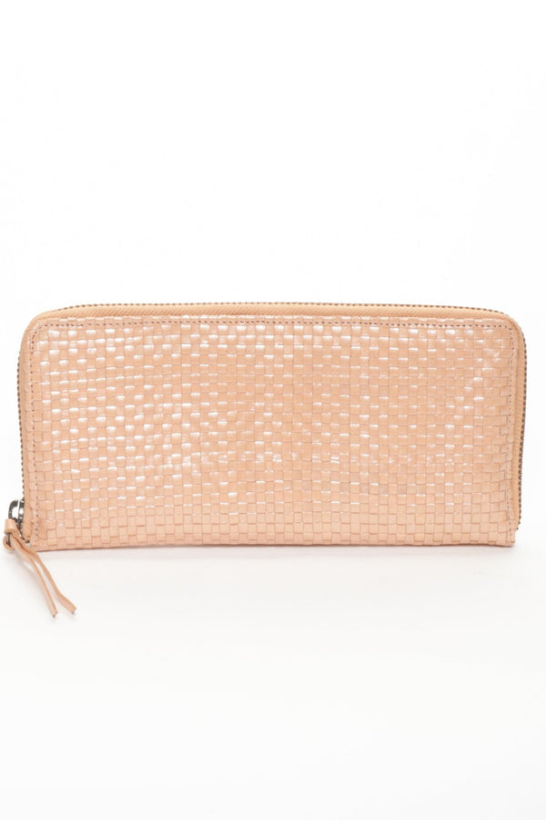 LARGE WALLET Natural Woven - Carla Mancini Handbags