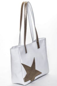 LINA White Gold Star - Carla Mancini Handbags