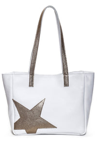 LINA White Gold Star - Carla Mancini Handbags