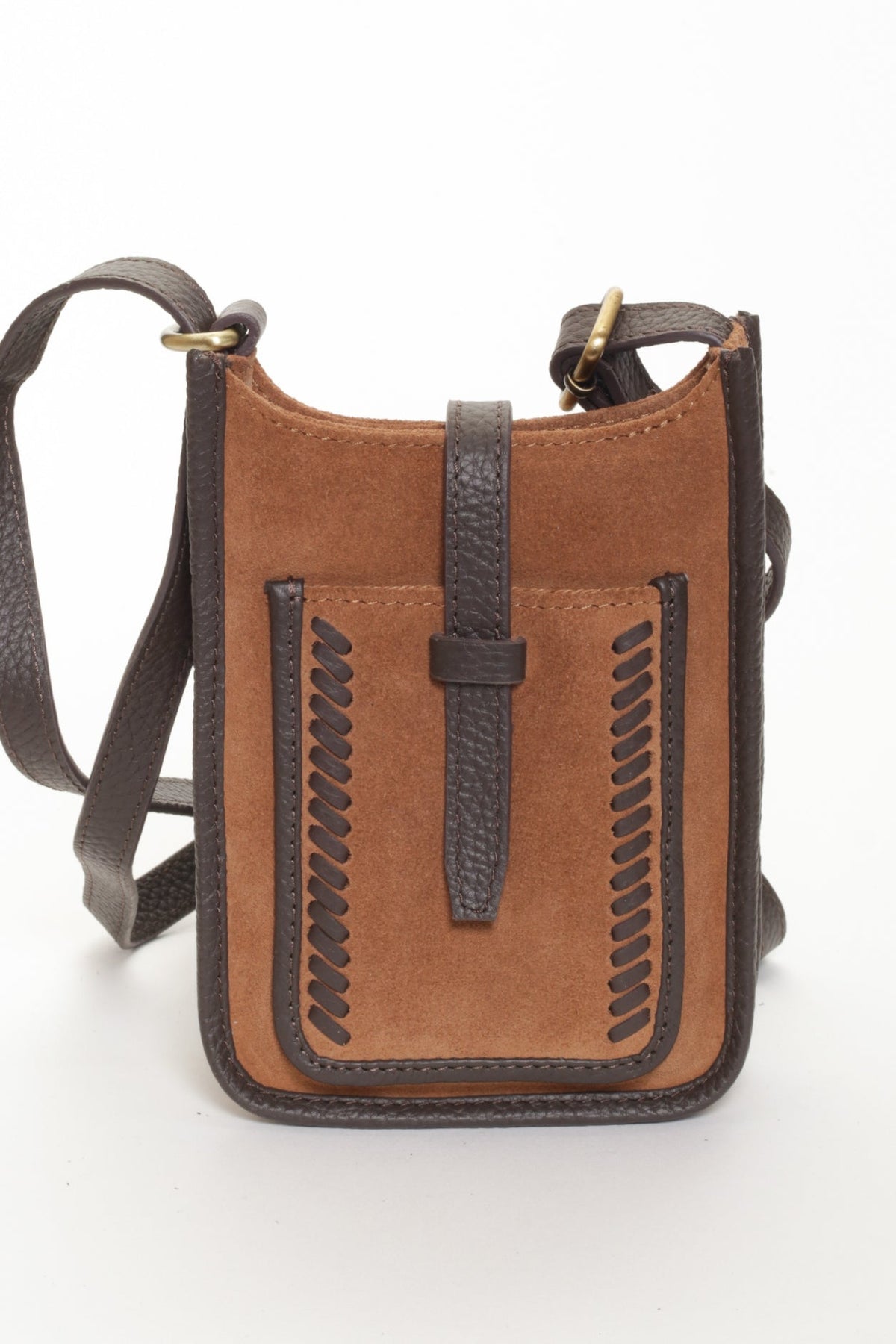 MINI DORIAN Tan Suede - Carla Mancini Handbags