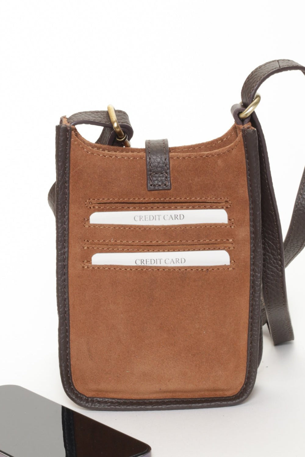 MINI DORIAN Tan Suede - Carla Mancini Handbags