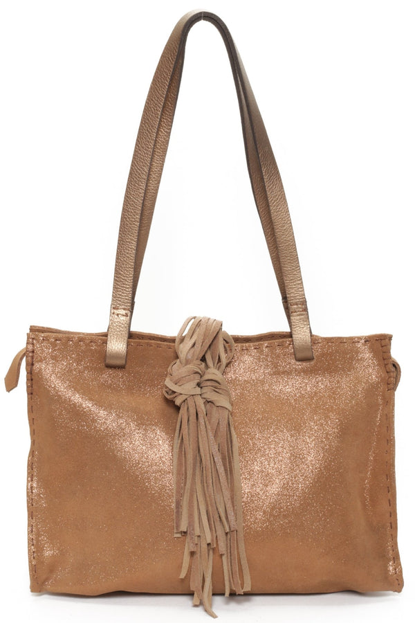 MONTE CARLO Tan Shimmer - Carla Mancini Handbags