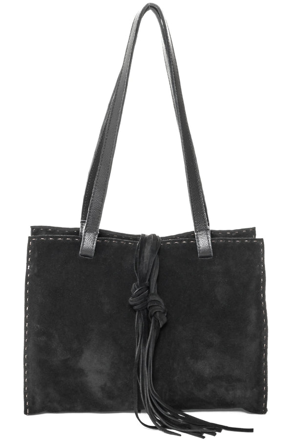 MONTEREY BLACK Suede - Carla Mancini Handbags