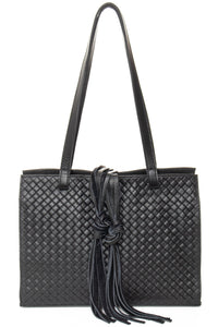MONTEREY Black Woven - Carla Mancini Handbags