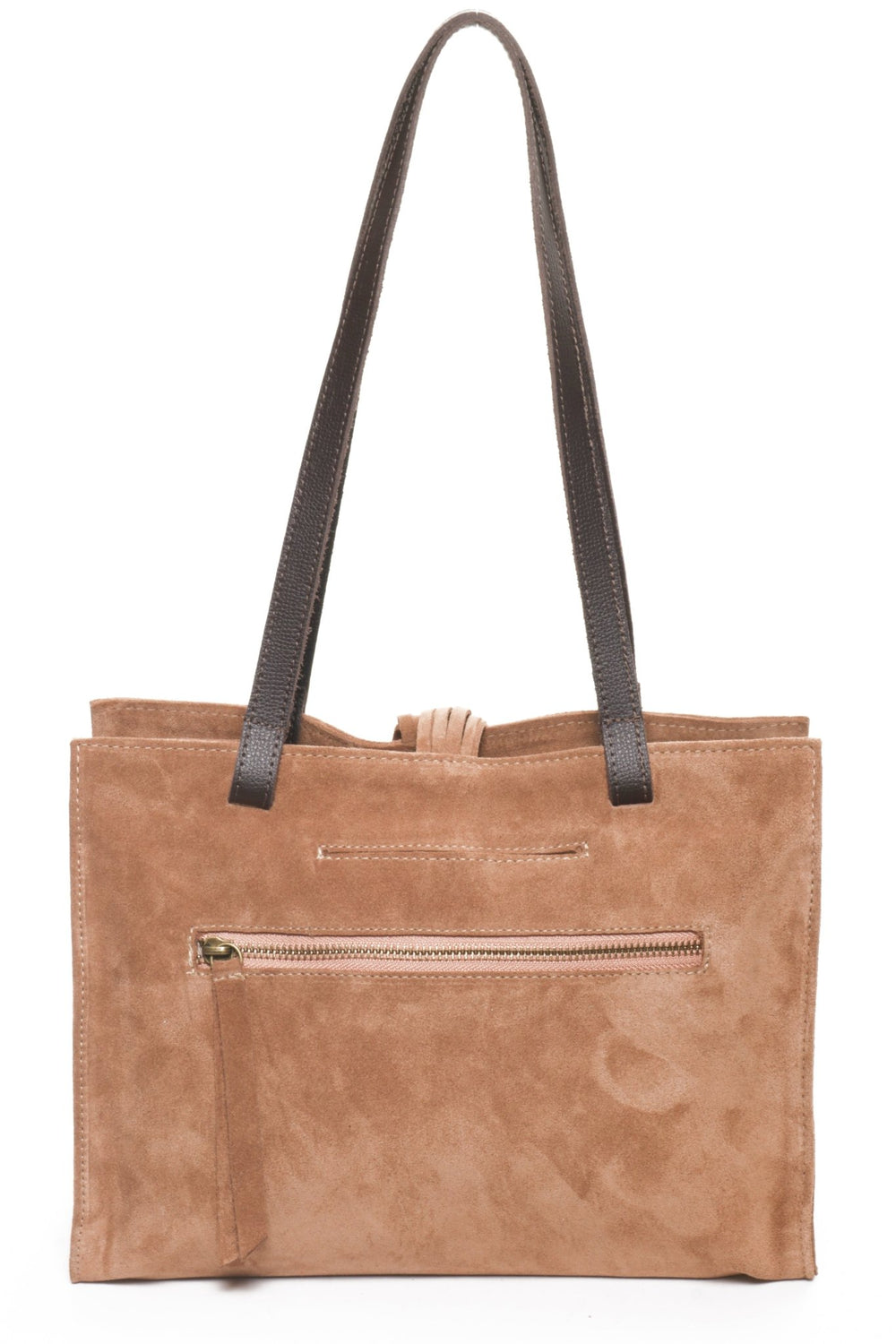MONTEREY Camel Suede - Carla Mancini Handbags