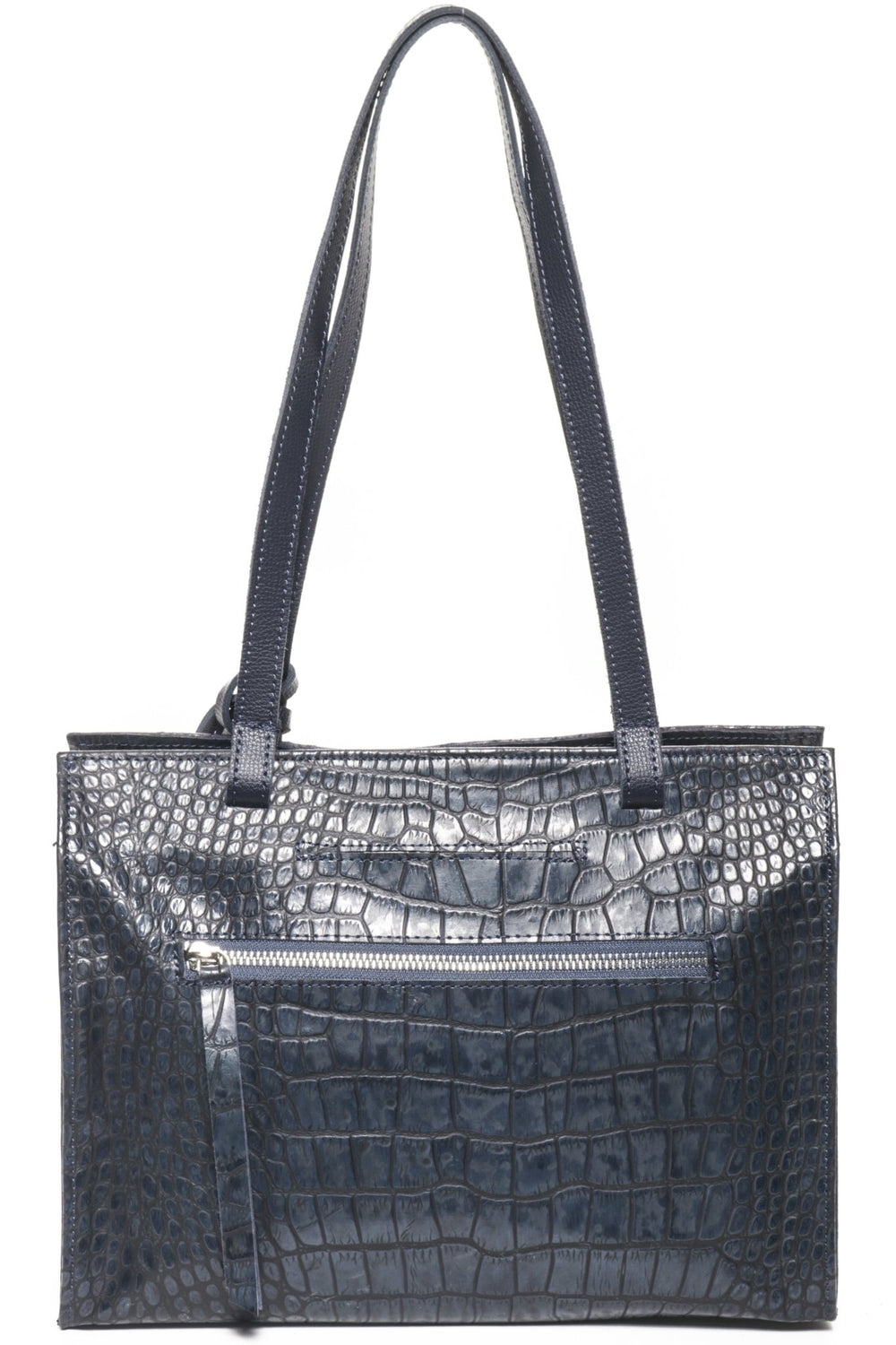 MONTEREY Navy Croco - Carla Mancini Handbags