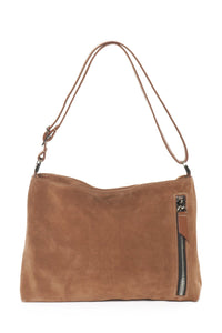 NOA Camel Suede - Carla Mancini Handbags