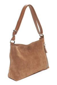 NOA Camel Suede - Carla Mancini Handbags