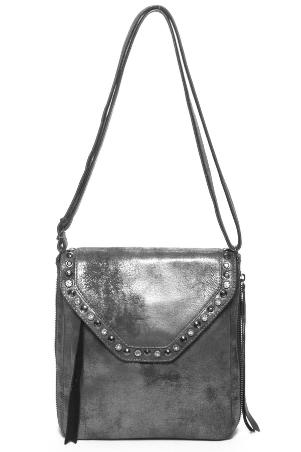 ORNA Black Silver - Carla Mancini Handbags