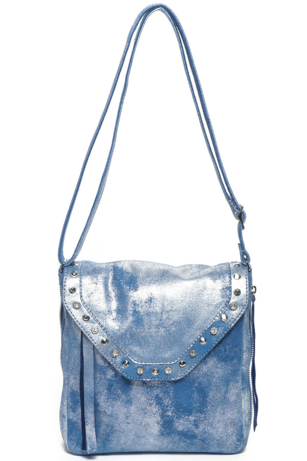 ORNA Silver Blue - Carla Mancini Handbags