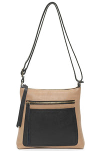 PARKER Cappuccino Black - Carla Mancini Handbags