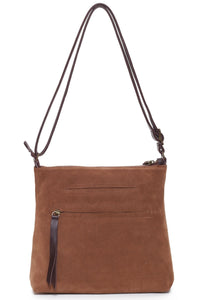 PARKER Tan Suede Leo - Carla Mancini Handbags