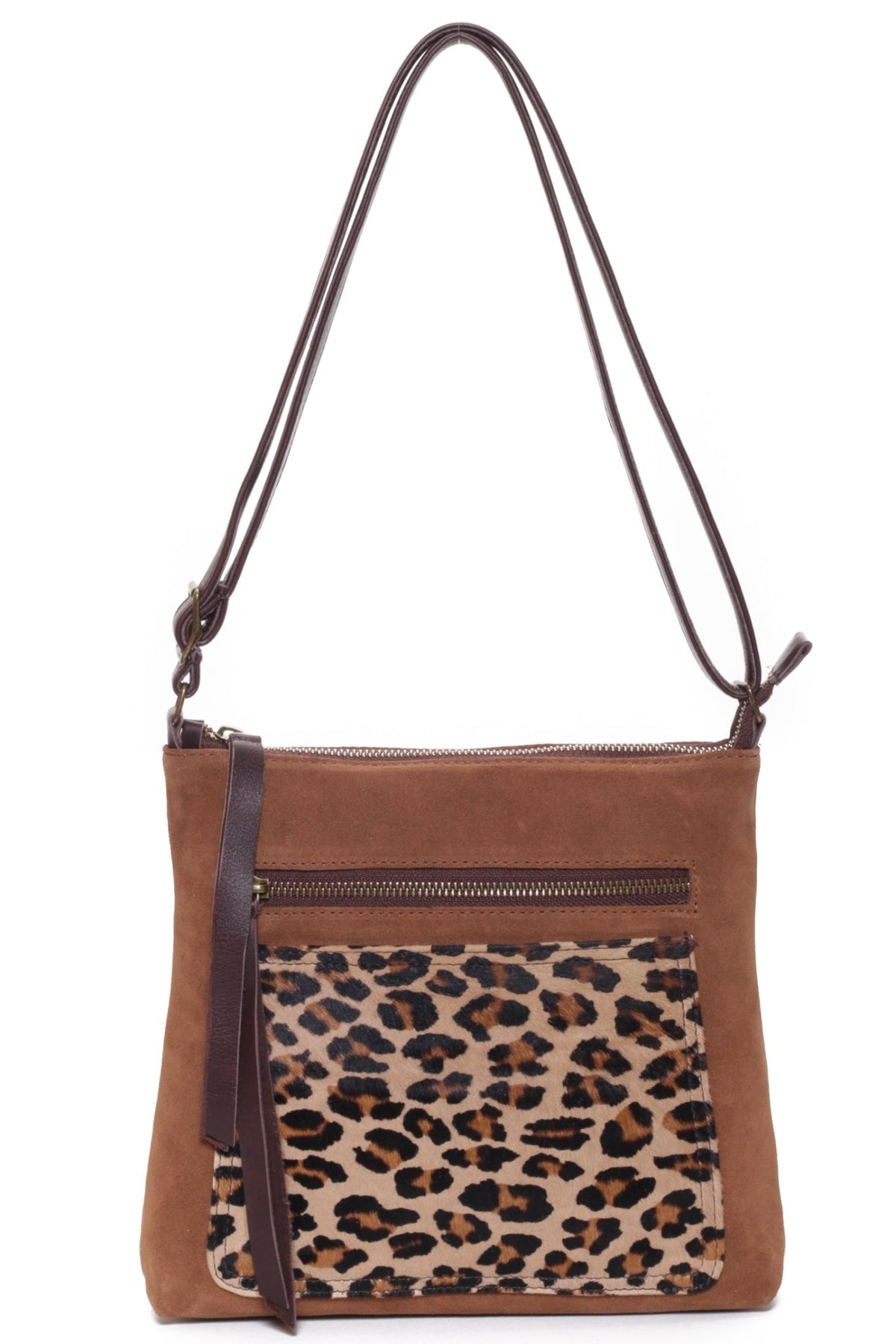 PARKER Tan Suede Leo - Carla Mancini Handbags