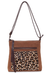 PARKER Tan Suede Leo - Carla Mancini Handbags