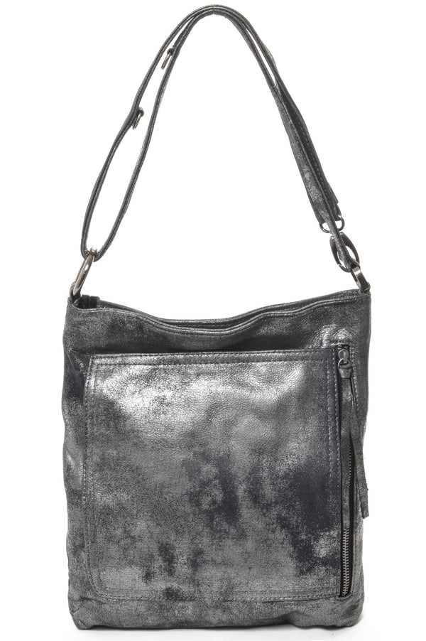 RILEY Black Silver - Carla Mancini Handbags