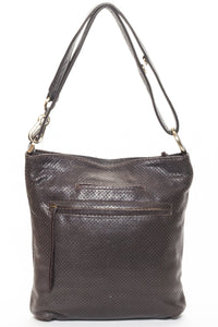 RILEY Brown Perforated - Carla Mancini Handbags