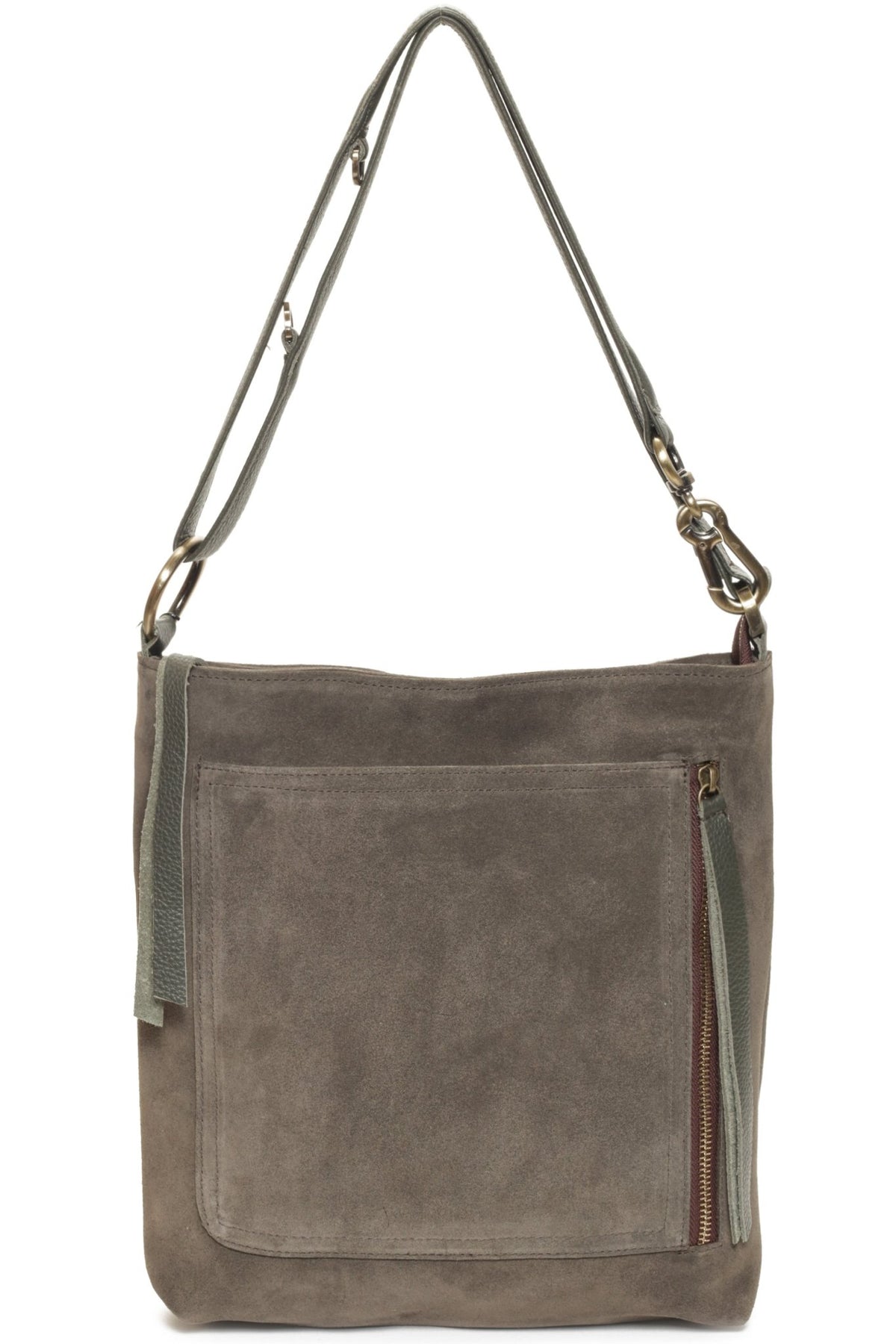 RILEY Olive Suede - Carla Mancini Handbags