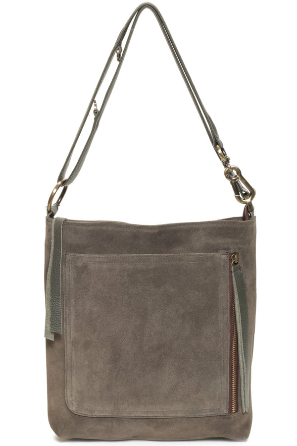 RILEY Olive Suede - Carla Mancini Handbags