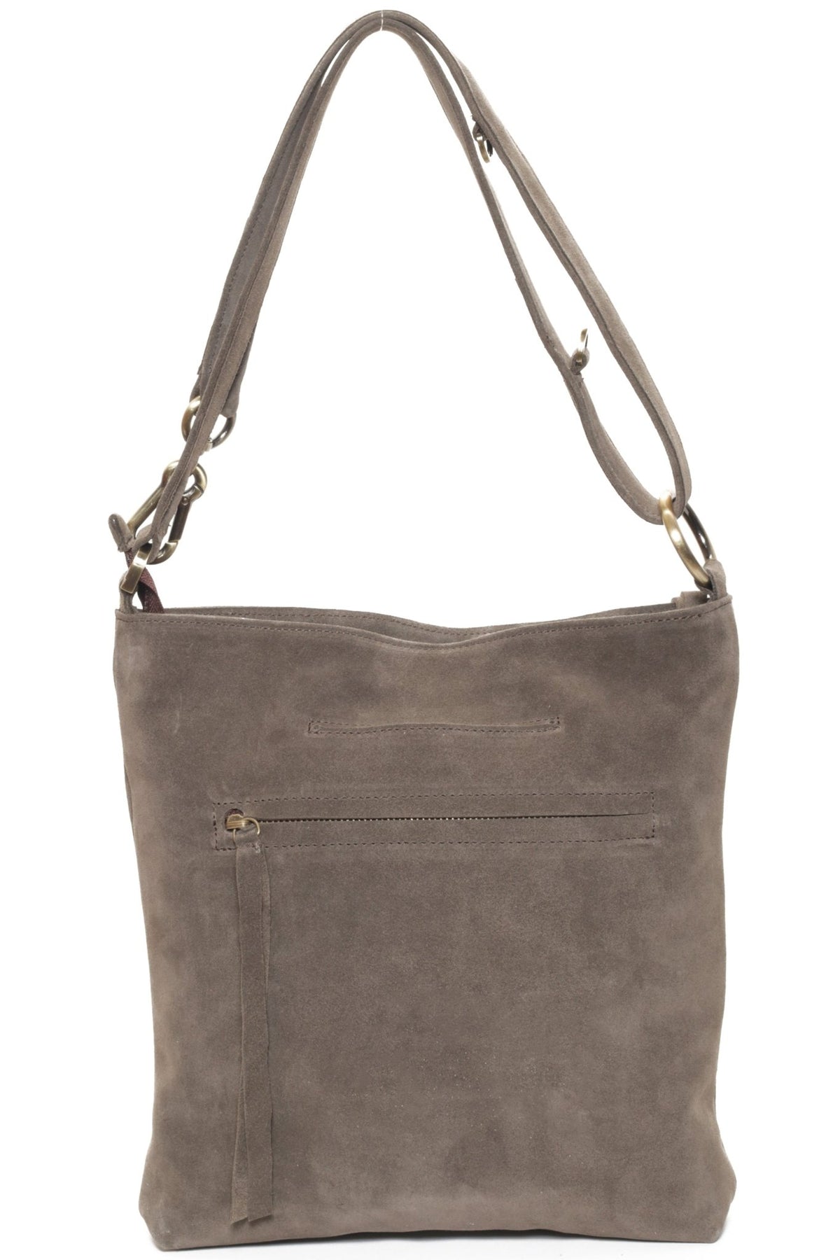 RILEY Olive Suede Croco - Carla Mancini Handbags