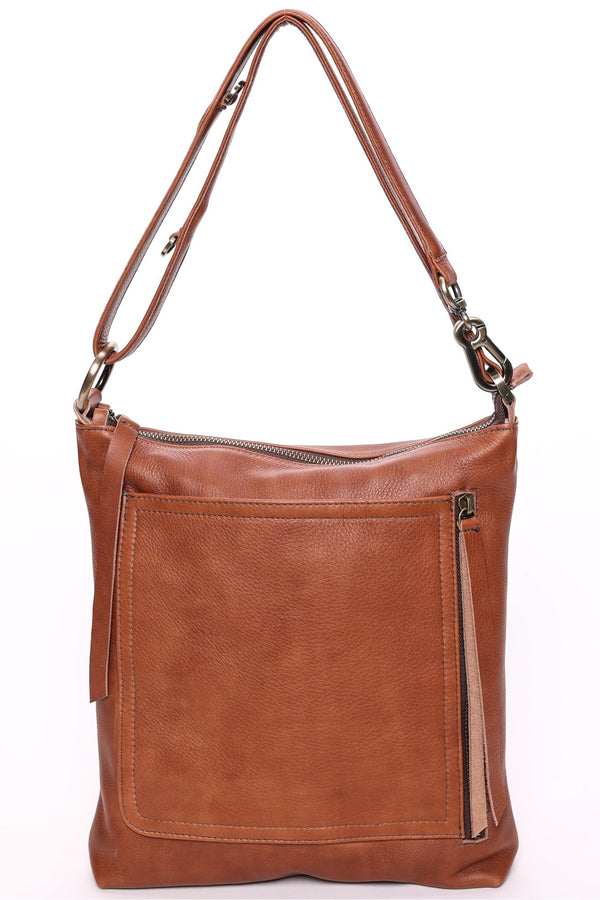 RILEY Vintage Tan - Carla Mancini Handbags