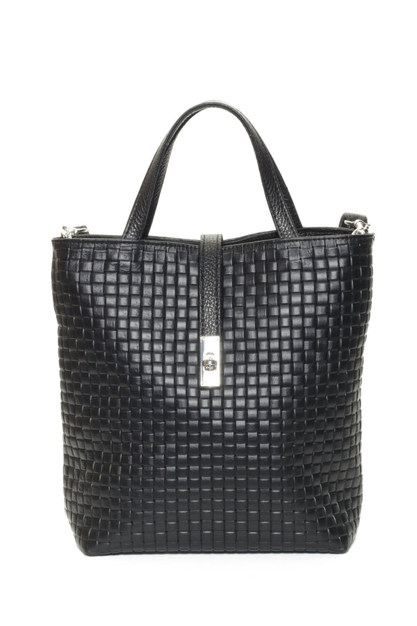 SIENNA Black Woven - Carla Mancini Handbags