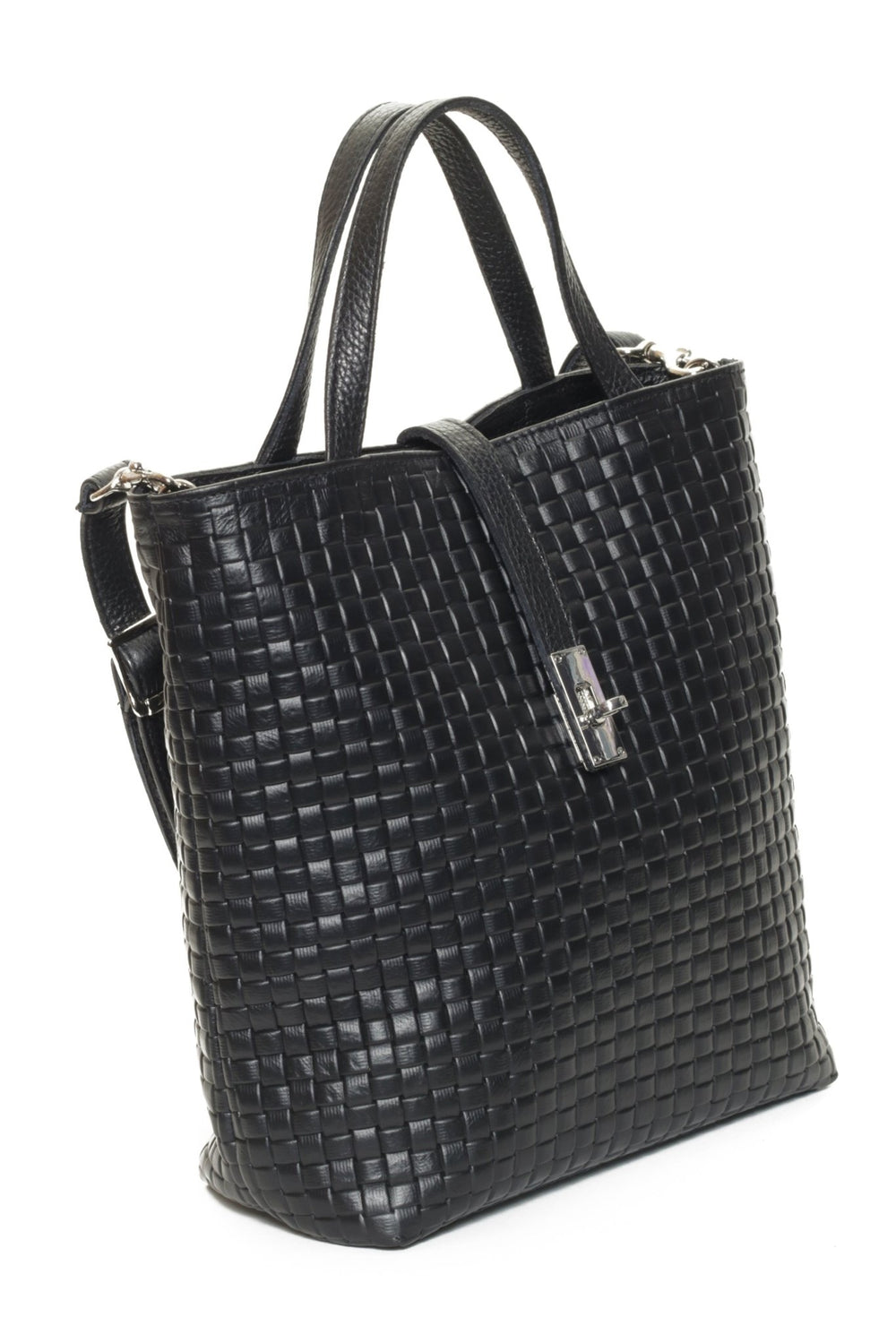 SIENNA Black Woven - Carla Mancini Handbags