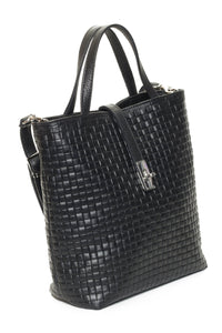 SIENNA Black Woven - Carla Mancini Handbags