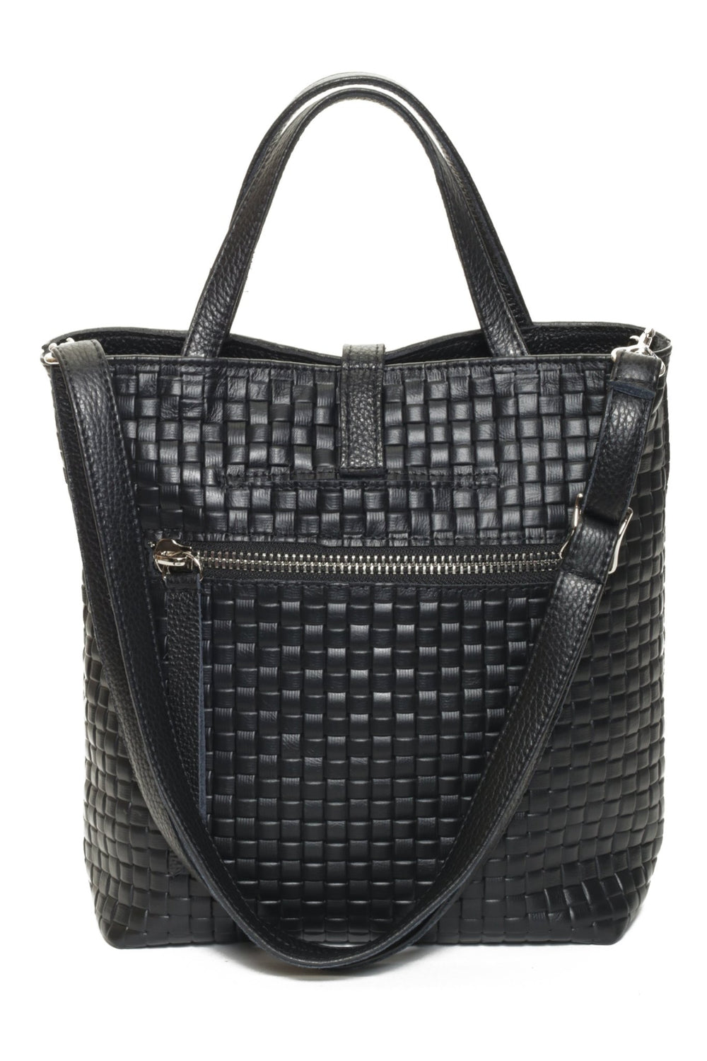 SIENNA Black Woven - Carla Mancini Handbags