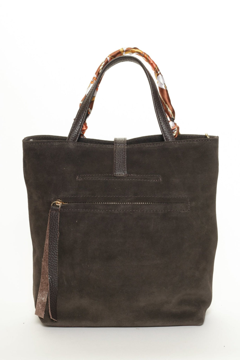 SIENNA Chocolate Suede - Carla Mancini Handbags