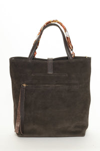 SIENNA Chocolate Suede - Carla Mancini Handbags