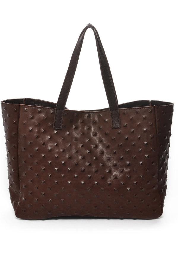AMBER Brown Studs - Carla Mancini Handbags