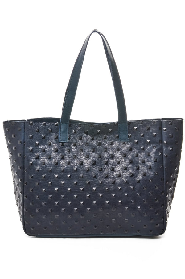 AMBER Navy Studded - Carla Mancini Handbags