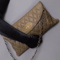 CM59 Quilted Vintage Olive - Carla Mancini Handbags